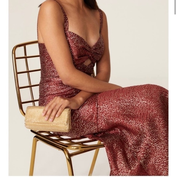 ML MONIQUE LHUILLIER Jacquard Sleeveless High/low Gown - Picture 6 of 16